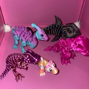 3d printed dinosaur set